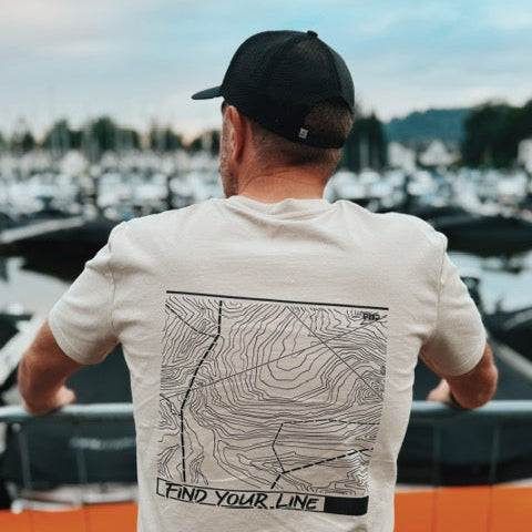 Organic "Find Your Line" Tee - Dust