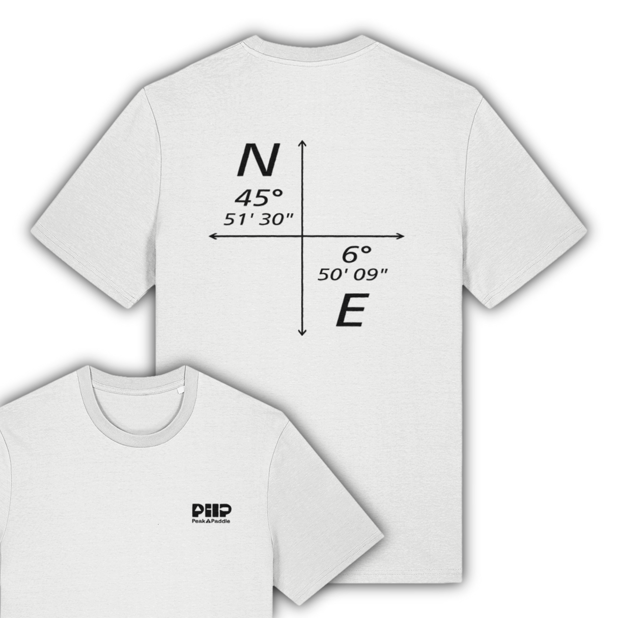 organic, find your line, t Shirt, peak 2 paddle