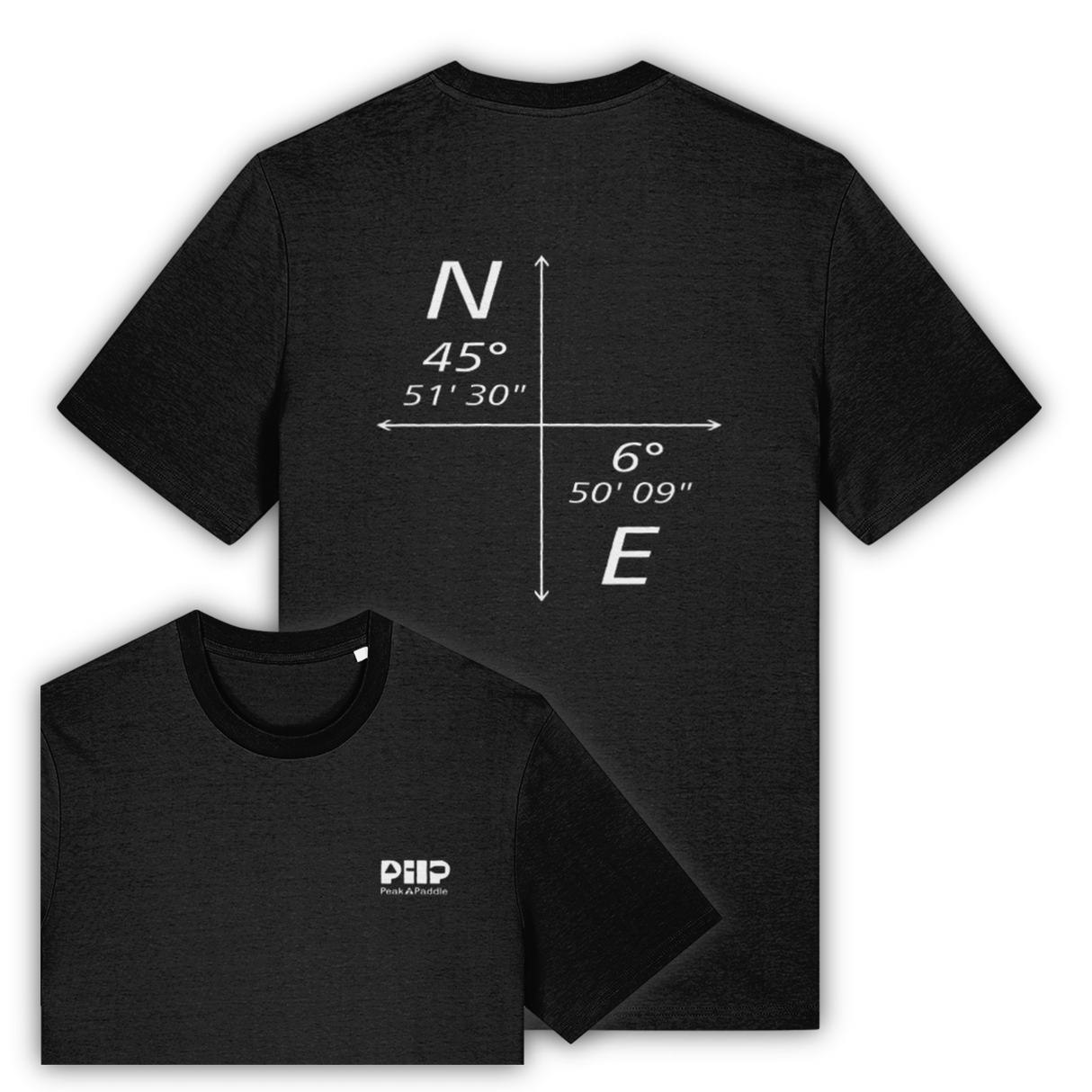 organic, find your line, t Shirt, peak 2 paddle