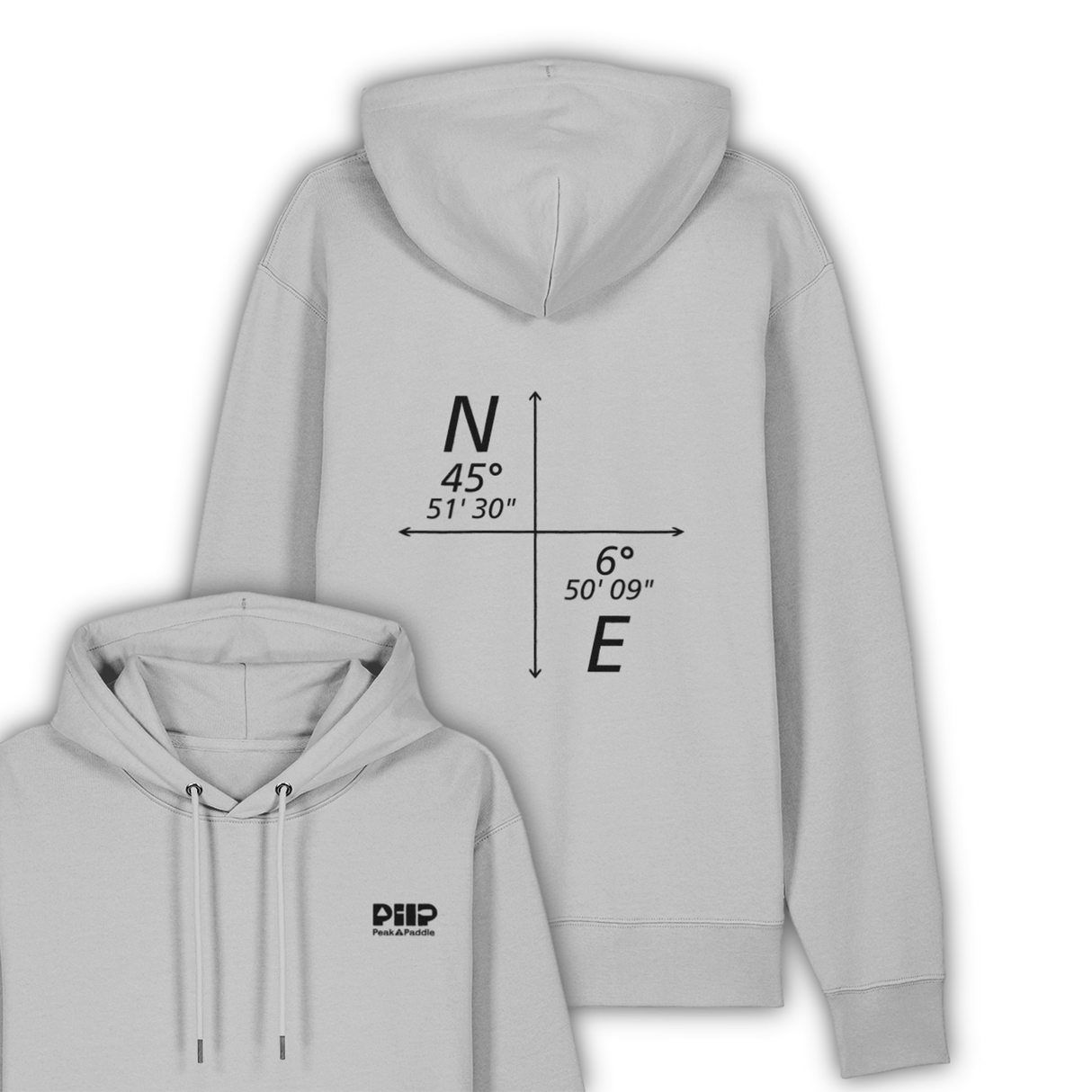 organic, find your line, hoodie, peak 2 paddle