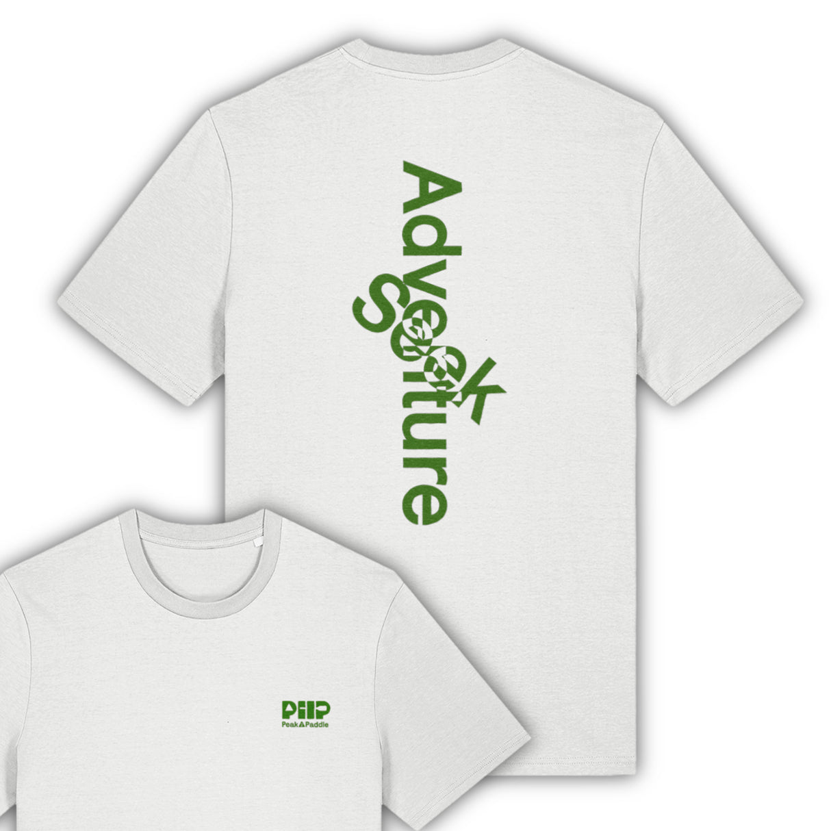 Organic "Seek Adventure" Tee "Forest Green"