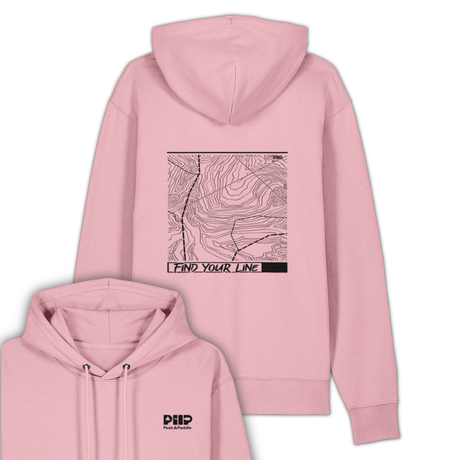 organic, find your line, hoodie, peak 2 paddle
