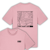 organic, find your line, t Shirt, peak 2 paddle